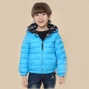 2015冬季新款童装外套儿童羽绒服男童羽绒冬装连帽短款保暖羽绒服