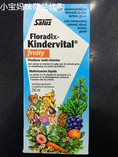 荷兰采购Floradix Kindervital铁元儿童果蔬多种维他命+钙营养液