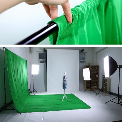 摄影纯棉抠像布绿布背景布影楼绿幕拍摄蓝色绿色白色灰色黑色可选