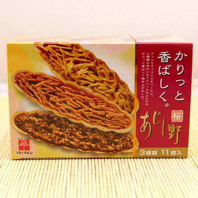 日本进口零食 野萌千朋蒂薰3种类坚果批饼干90g 饼干礼盒 包邮