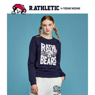 R.ATHLETIC2016秋季商场同款正品时尚女装字母印花卫衣RTMW63812F