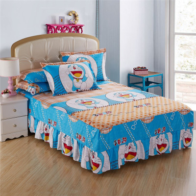 床罩床裙床单单件 卡通四件套床套床笠儿童学生套件1.5米1.8米