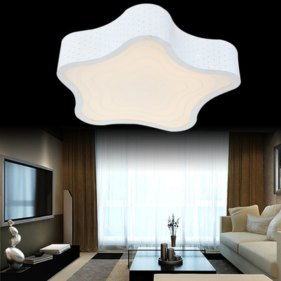 现代简约LED温馨卧室儿童房吸顶灯具创意书房餐厅海星灯饰 特价