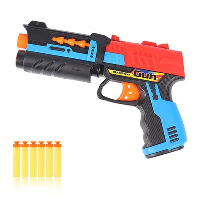 儿童玩具枪软弹枪手枪可发射吸盘泡沫软子弹枪泡沫ne子弹rf 热火