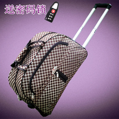 新款拉杆箱防水拉杆包行李箱包旅行箱包可折叠布箱包韩版潮包包邮
