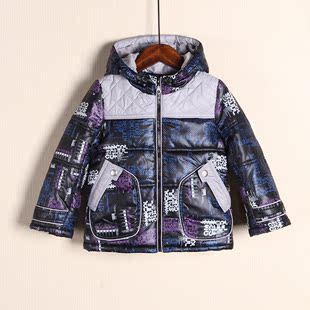 1534 歌曼S 品牌专柜折扣童装2015新款冬装儿童棉衣男童棉服加厚