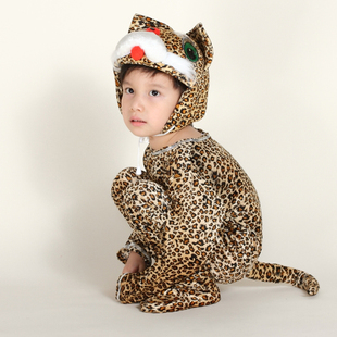 特价儿童表演服 幼儿卡通造型服 小豹子动物服装 小花豹演出服装