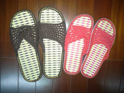 全新 凉拖鞋 夏天 手工针织 海绵塑料防水鞋底 一对两双