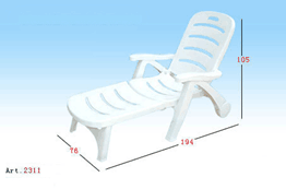 海洋牌2311精品可折叠沙滩椅床茶几可放太阳伞游泳池户外家私桌椅