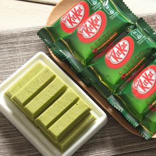 日本零食品 雀巢Nestle kitkat 抹茶巧克力夹心威化饼135g 12枚入