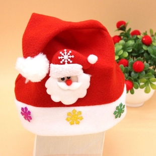 欧美圣诞节儿童装饰帽 小孩圣诞老人雪人平安鹿帽子活动演出