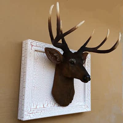 新品个性浮雕动物鹿头电表遮挡箱定制欧式现代创意家居壁挂装饰品