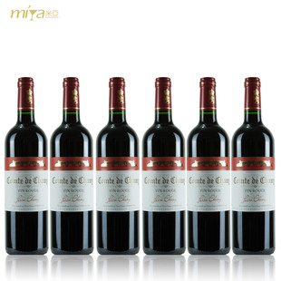 France法国进口红葡萄酒 原瓶原装 6支装正品干红 红酒整箱