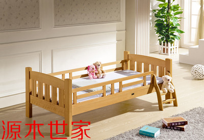 榉木单人床 1米1.2米1.5米实木床儿童床田园床 实木家具 厂价直销
