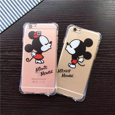迪士尼米奇/唐老鸭/情侣卡通超薄软iphone6手机壳苹果6plus保护套