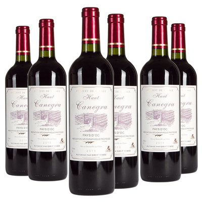 法国波尔多进口红酒 卡奈格拉2013干红葡萄酒整箱装750ml*6