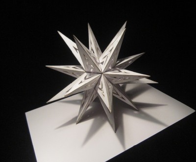 纸立体折纸手工纸雕多面体模型立体空间构成作业美术教具球体图纸