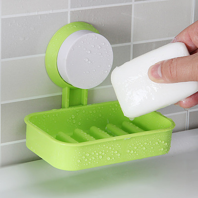 强力吸盘肥皂盒 沥水香皂盒架 卫生间大号壁挂浴室创意皂托置物架