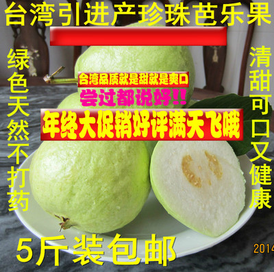 广西产台湾引进水果珍珠芭乐番石榴进口品质新鲜水果5斤装包邮