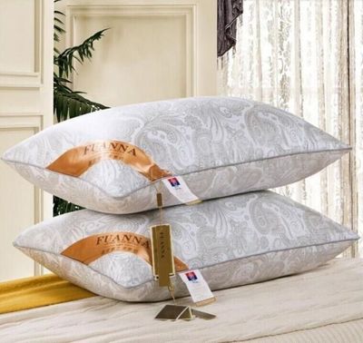 家纺枕芯白色护颈五星级酒店宾馆床上用品防螨羽丝绒保健枕学生枕