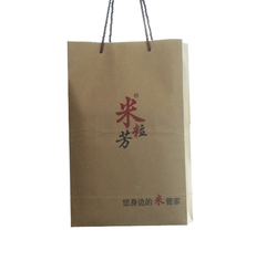 米粒芳 专用礼品10斤装牛卡纸精美送礼手拎袋 10个包邮