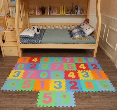 儿童拼图地垫数字字母地板早教启蒙益智玩具宝宝爬行泡沫拼接地毯