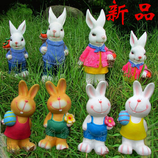 特价卡通兔子摆件 花园庭院园林景观雕塑 大号兔子动物工艺品摆设