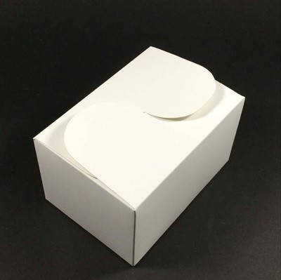 厂家直销 西点盒 饼干盒 蝴蝶扣饼干盒 礼品盒可定制 现货 白色