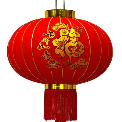 绒布节日大红灯笼喜庆红灯笼户外小阳台元旦春节新年过年灯笼装饰