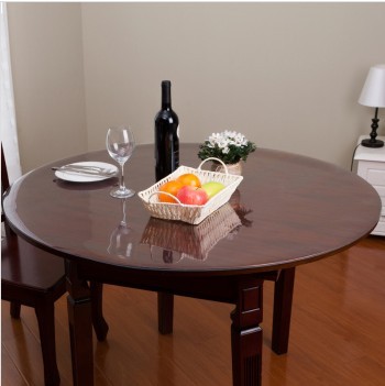 圆桌 桌布pvc塑料软质玻璃 桌垫透明茶几垫圆形 餐桌防水防油免洗