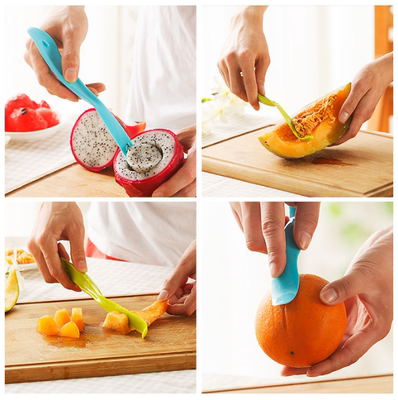 特价多功能便携式水果刀 创意橙子削皮刀去皮器 猕猴桃剥皮器批发