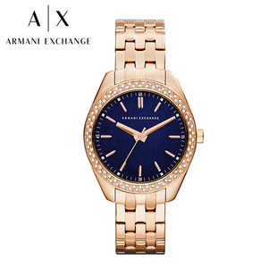 Armani Exchange 阿玛尼女表时尚潮流不锈钢表带女表AX5510