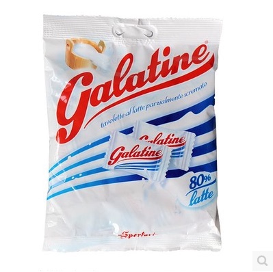 代购意大利Galatine佳乐锭原味乳片高钙牛奶片 佳乐定奶糖125g