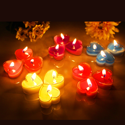 包邮爱心蜡烛浪漫 生日创意心形蜡烛 表白求爱心蜡烛情人节七夕
