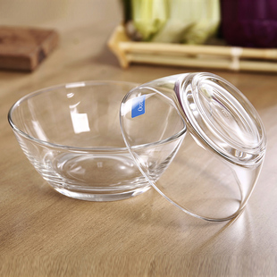 Ocean耐热玻璃碗透明水果沙拉碗色拉碗大中小号汤碗菜盘饭碗正品