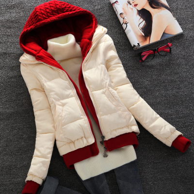 2015新款冬装外套女士韩版加厚羽绒服女短款棉袄棉服连帽修身棉衣