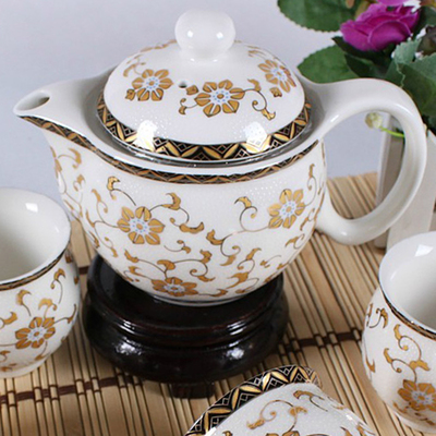 景德镇陶瓷茶壶单壶带滤网青花茶壶配件整套功夫茶具茶壶大号茶壶
