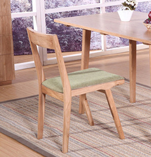 美国白橡木餐椅 白橡木学习椅 纯全实木餐椅 实木学习椅 简约日式