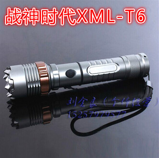 战神XML-T6旋转攻击头 强光手电筒 远射充电防水 户外战术手电