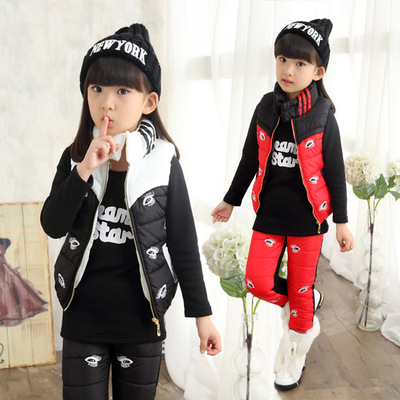 童装秋装2015新男女童卫衣套装韩版儿童卫衣T+宝宝运动裤两件套
