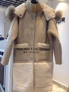 2015冬装新款棉外套棉服女韩版中长款宽松加厚羊羔毛绒大衣潮