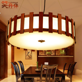 1212预售 现代中式吊灯美式实木灯具东南亚客厅灯卧室书房餐厅灯
