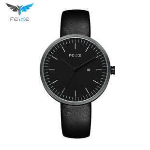 飞克 FS012 正品瑞士手表 男士真皮石英男表 潮流休闲学生时装表