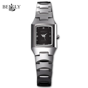 BENSLY/宾时力 手表钨钢女表手链表水钻时尚 防水石英表腕表