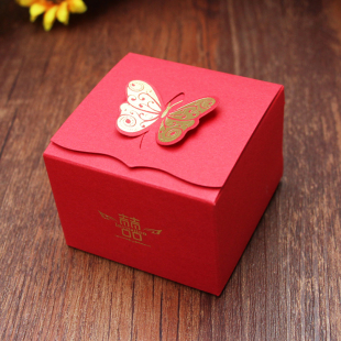 婚礼糖盒结婚喜糖包装盒喜糖盒子创意礼品盒2015糖果盒婚庆礼盒方