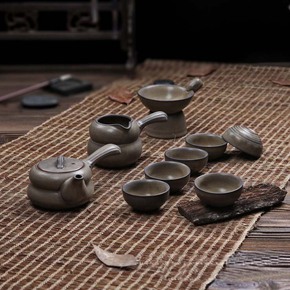 陶瓷功夫茶具仿古古陶茶具茶盘套装 整套茶壶茶杯茶道香炉