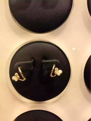 韩国代购LLOYD专柜14K金蝴蝶造型耳钉日韩时尚个性女耳饰