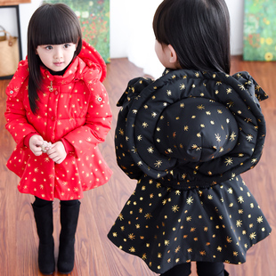 女童棉衣2015童装新款韩版宝宝冬装棉服外套加厚儿童棉袄2-5-8岁