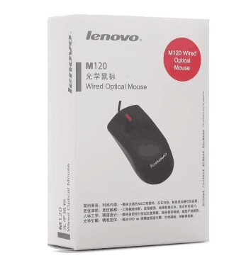 联想（lenovo）M120 大红点有线光学鼠标    特价包邮