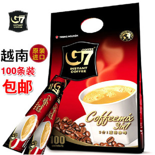 原装进口中原G7三合一速溶咖啡1600g 共100条 包邮